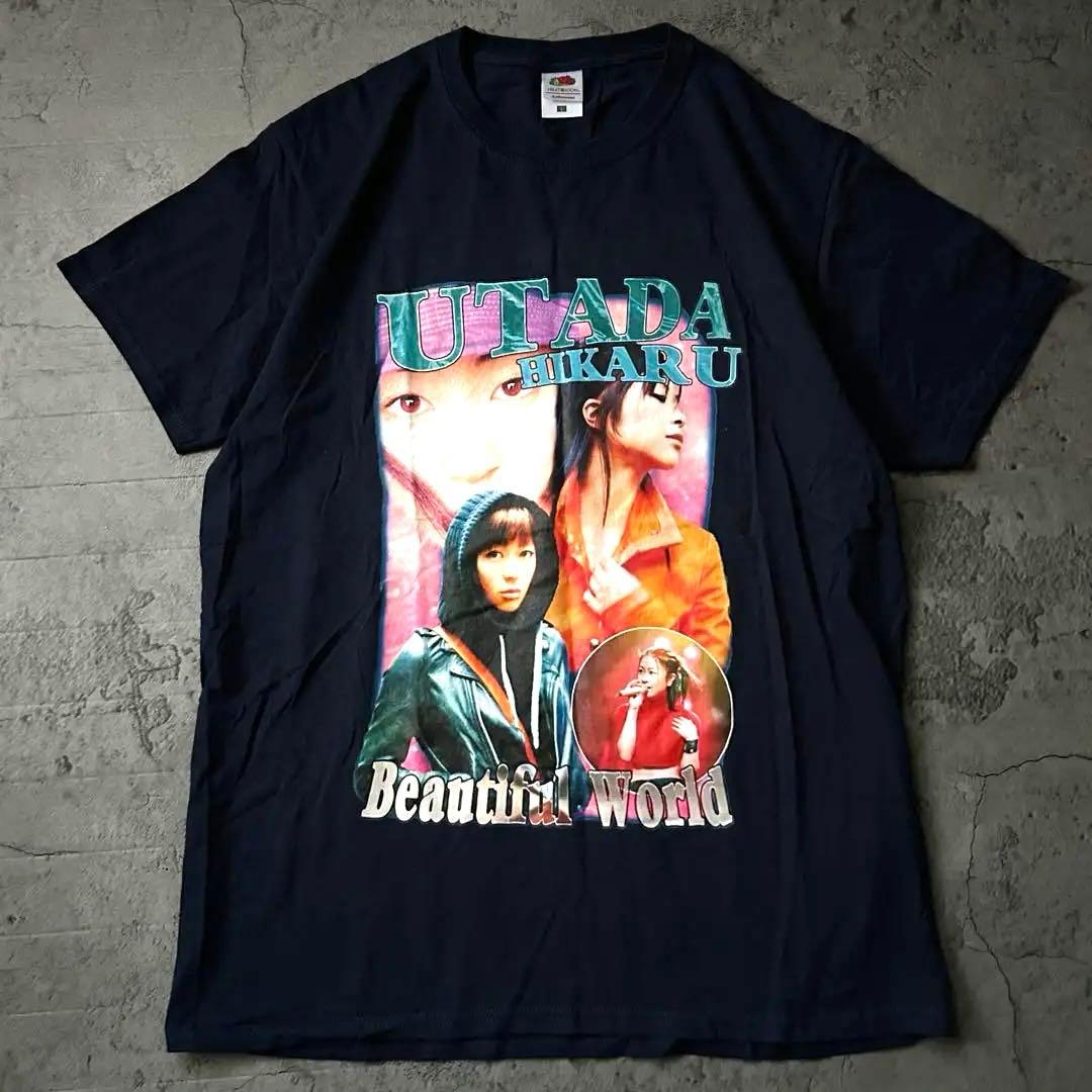 未使用級 激レア 宇多田ヒカル プリント Tシャツ 希少 人気 美品 即日発送】宇多田ヒカル希少 プリントロゴ ホワイトTシャツ XL - メルカリ