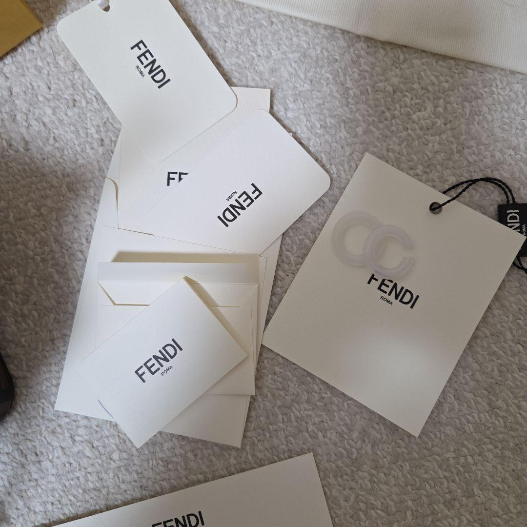 FENDI フェンディ モン トレゾール ブラウンレザー ミニバッグ