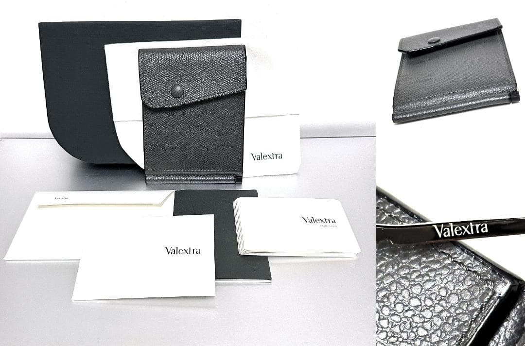 新品同様　ギャラ付き　2025　ヴァレクストラ　グリップ　レザー マネークリップ