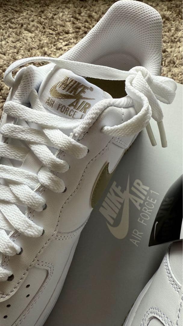 新品‼️エアフォース1 '07 ホワイト 白 オリーブ 茶 27.5cm