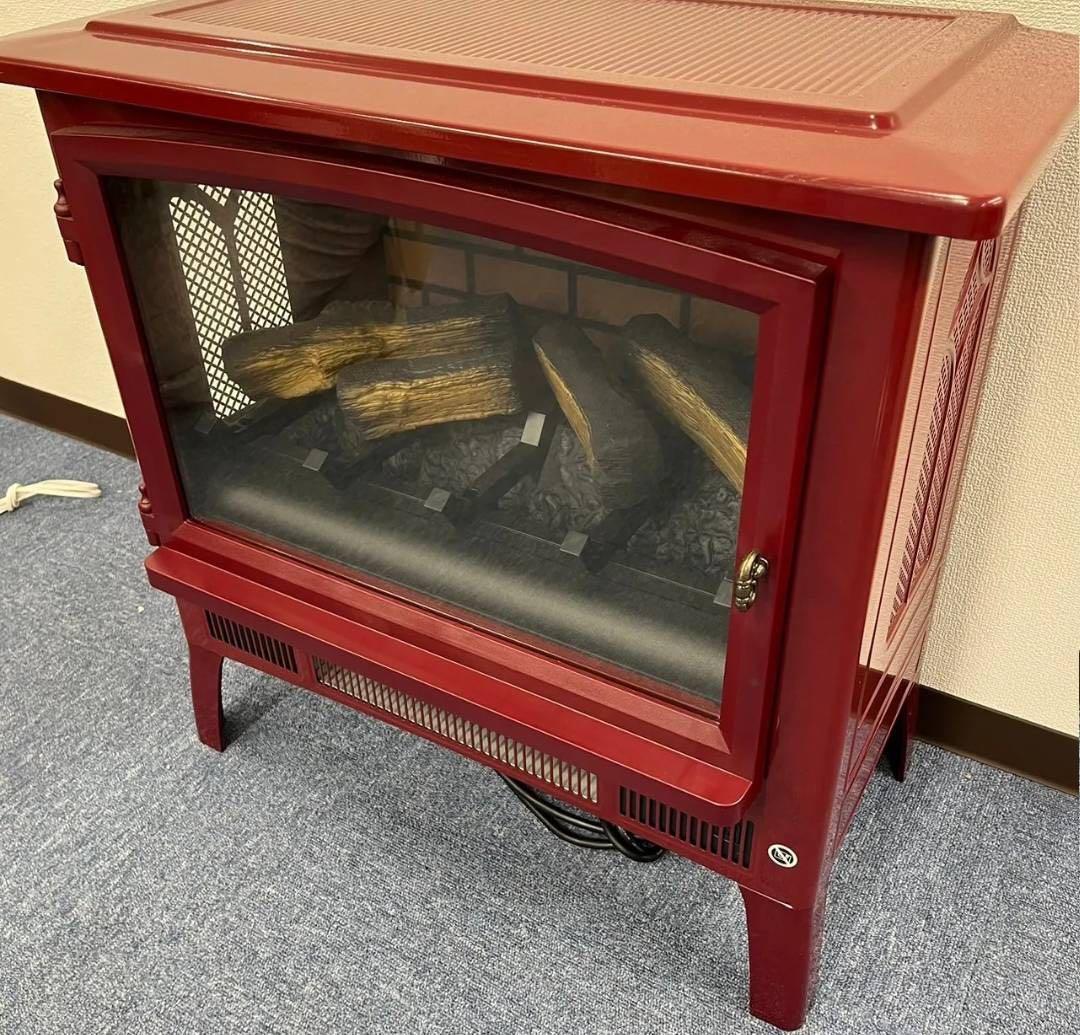 QVCジャパン 暖炉風電気温風機 暖炉型ファンヒーター パワーヒート