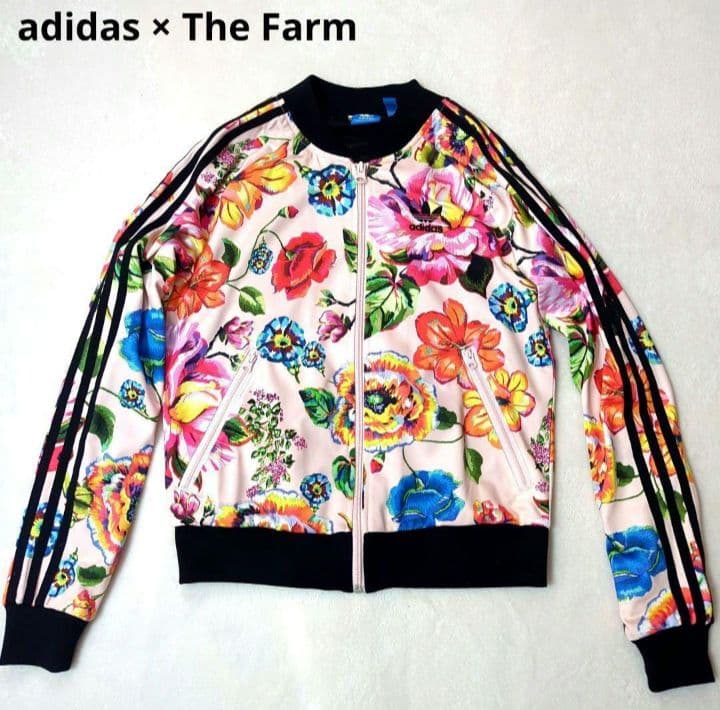 adidas × The Farm】フローラル トラックジャケット Mサイズ - メルカリ