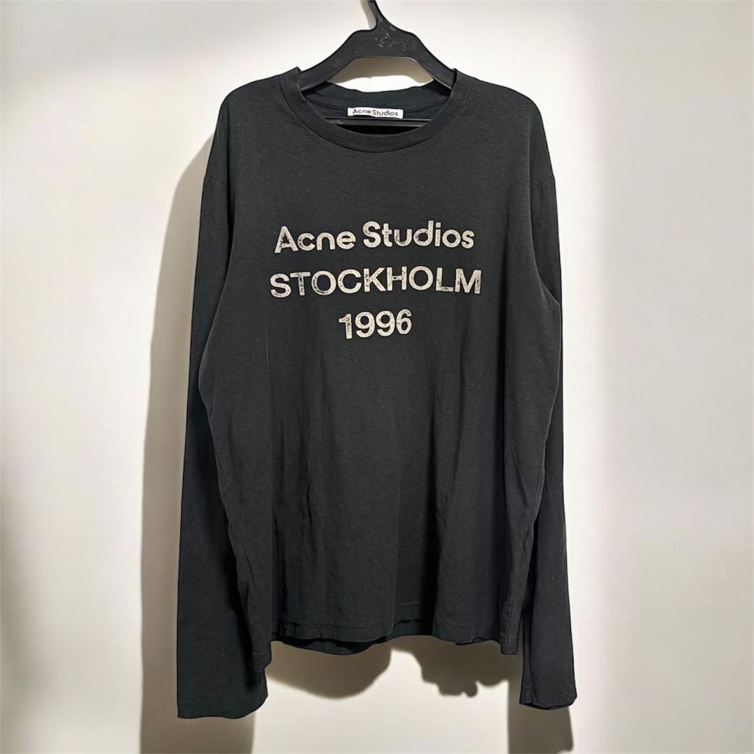 Acne Studios アクネストゥディオズ　ロゴTシャツ black 長袖
