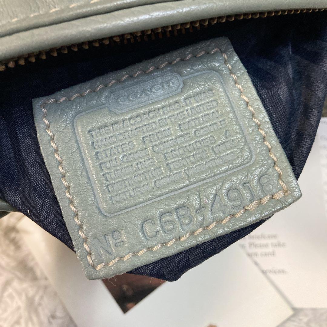 極美品 vintage coach old green sonoma - メルカリ