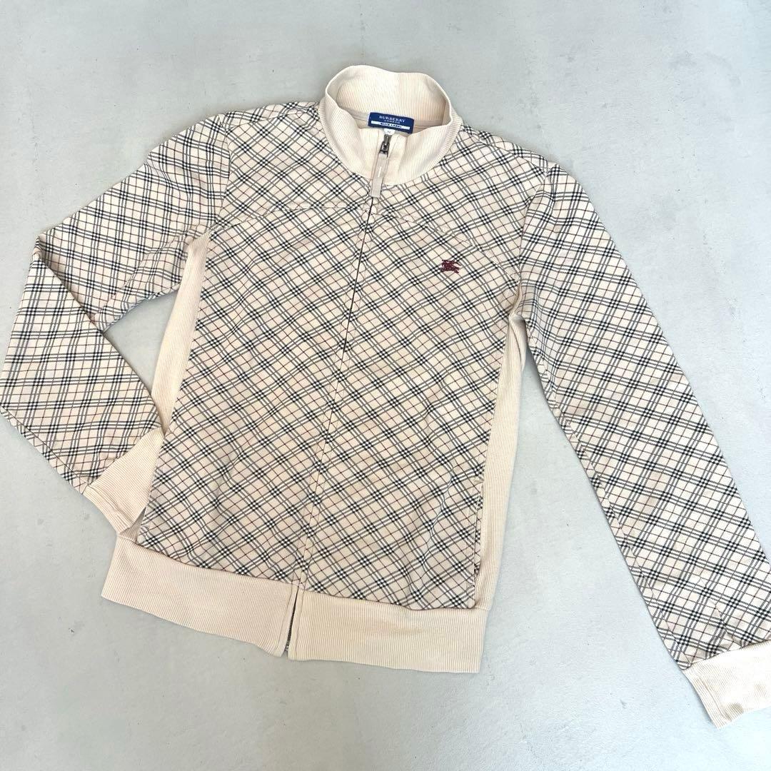 バーバリーブルーレーベル　ジップアップジャケット ノバチェック y2k Y2K ノバチェック柄 BURBERRY BLUELABEL バーバリーブルーレーベル