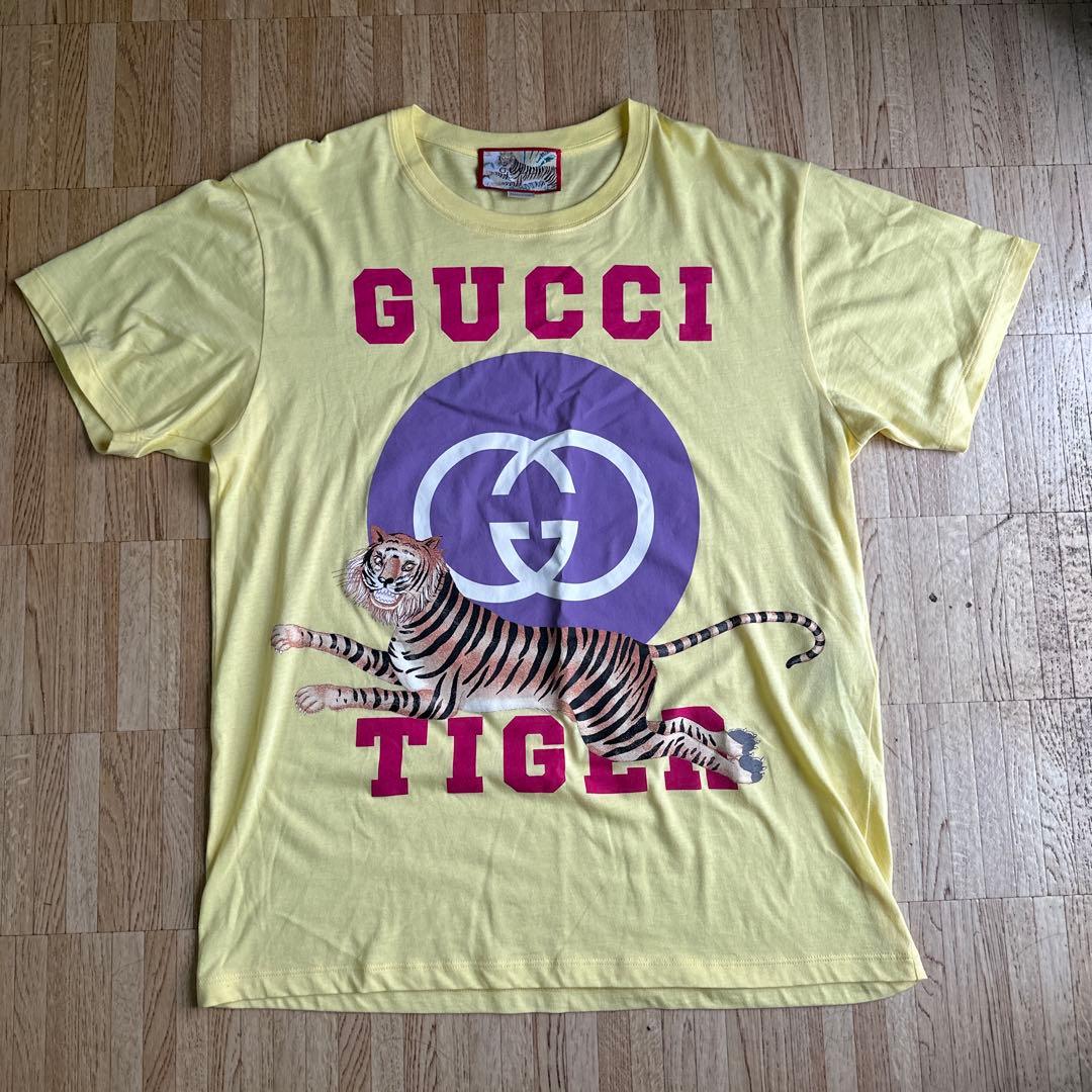 GUCCI タイガー Tシャツ イエロー