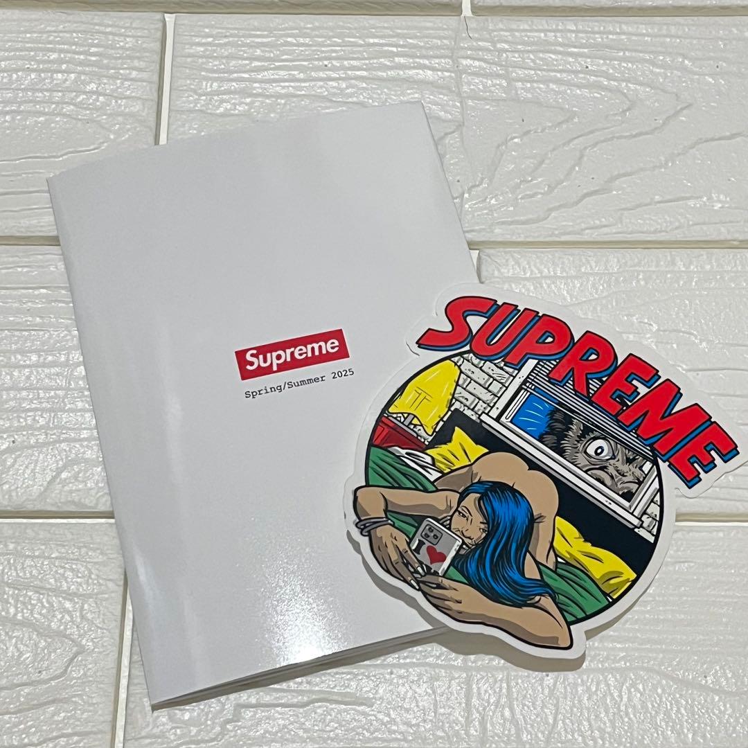 新品／Supreme 2025ss ノベルティセット ルックブック ステッカー