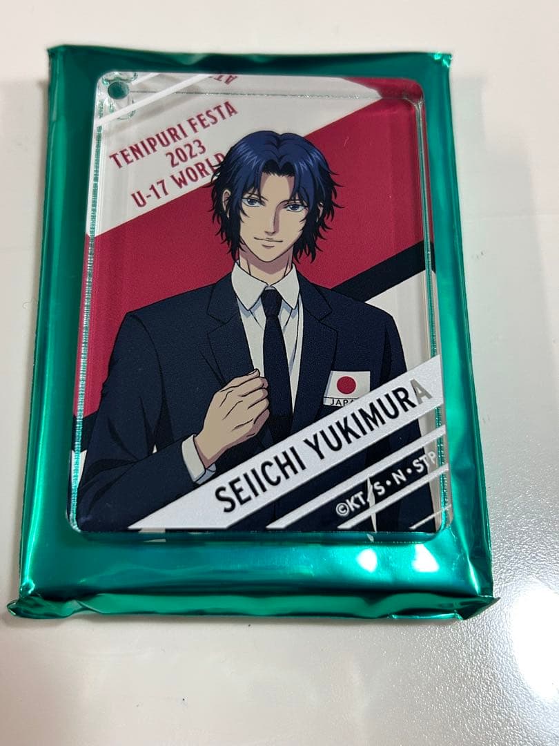 テニフェス2023　スクエアアクリルキーホルダー　代表スーツ 幸村精市 新テニスの王子様_アクリルフィギュアスタンド 代表スーツver. 幸村精