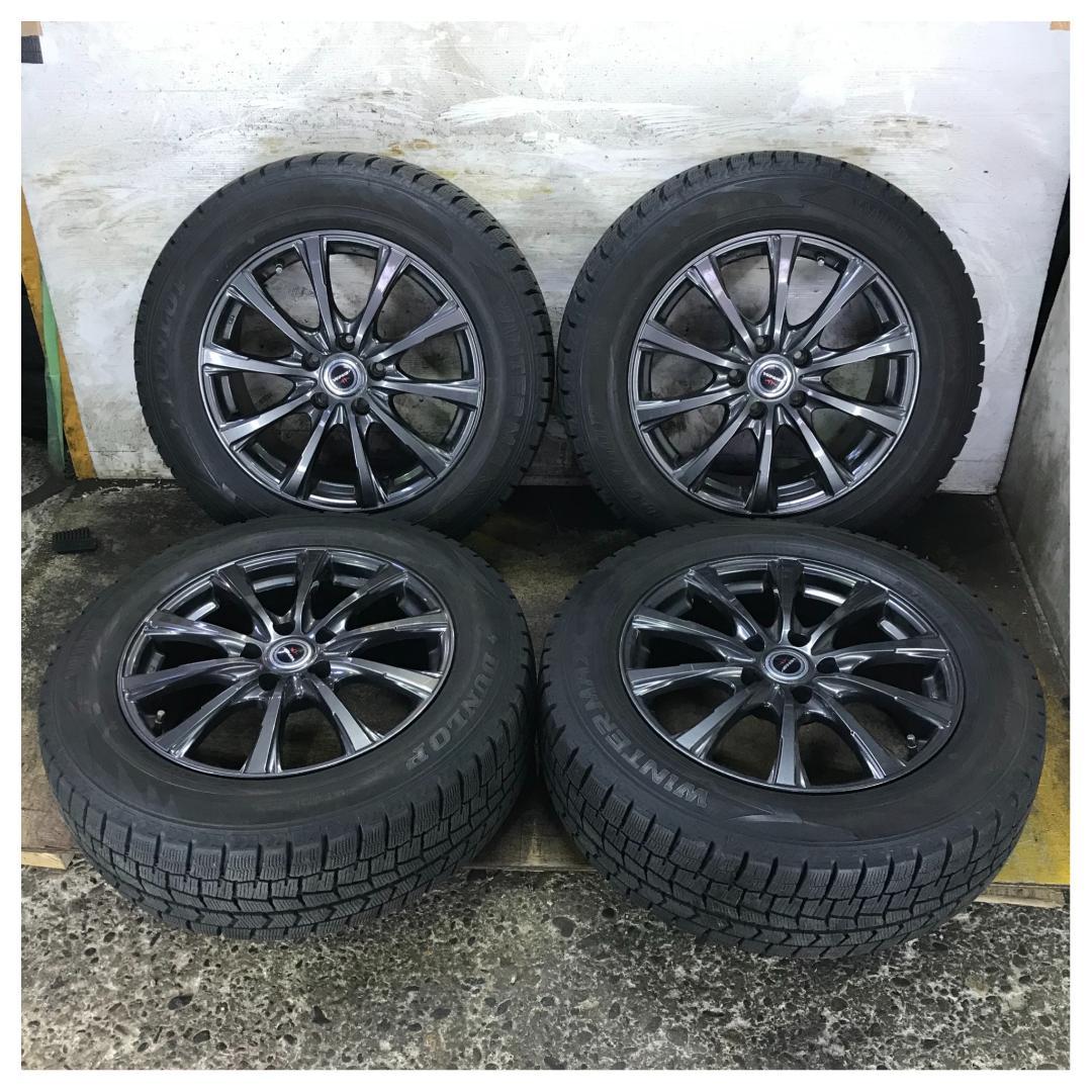 専用30 DUNLOP WM02 225/60R17 8.5分目 スタッドレス スタッドレス4本 225/60R17 99Q 4本セット ダンロップ ウィンター MAXX