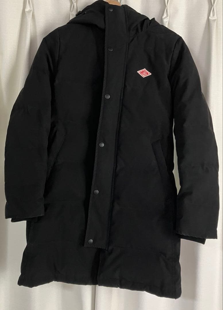 DANTON ダントン タッサーダウンコート ロングダウンコート ブラック