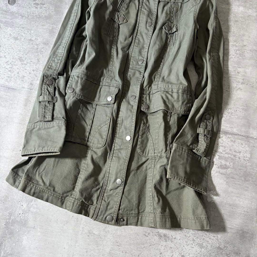00s ミリタリージャケット 平成ギャル ボリュームネック y2k グランジ