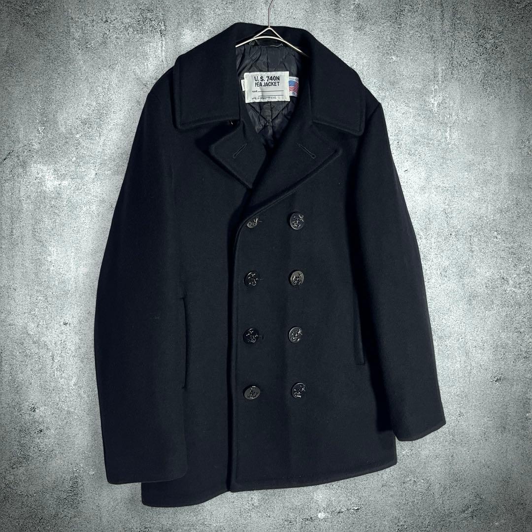 ベクハム♪Schott ショット 740N PEA JACKET 36 黒