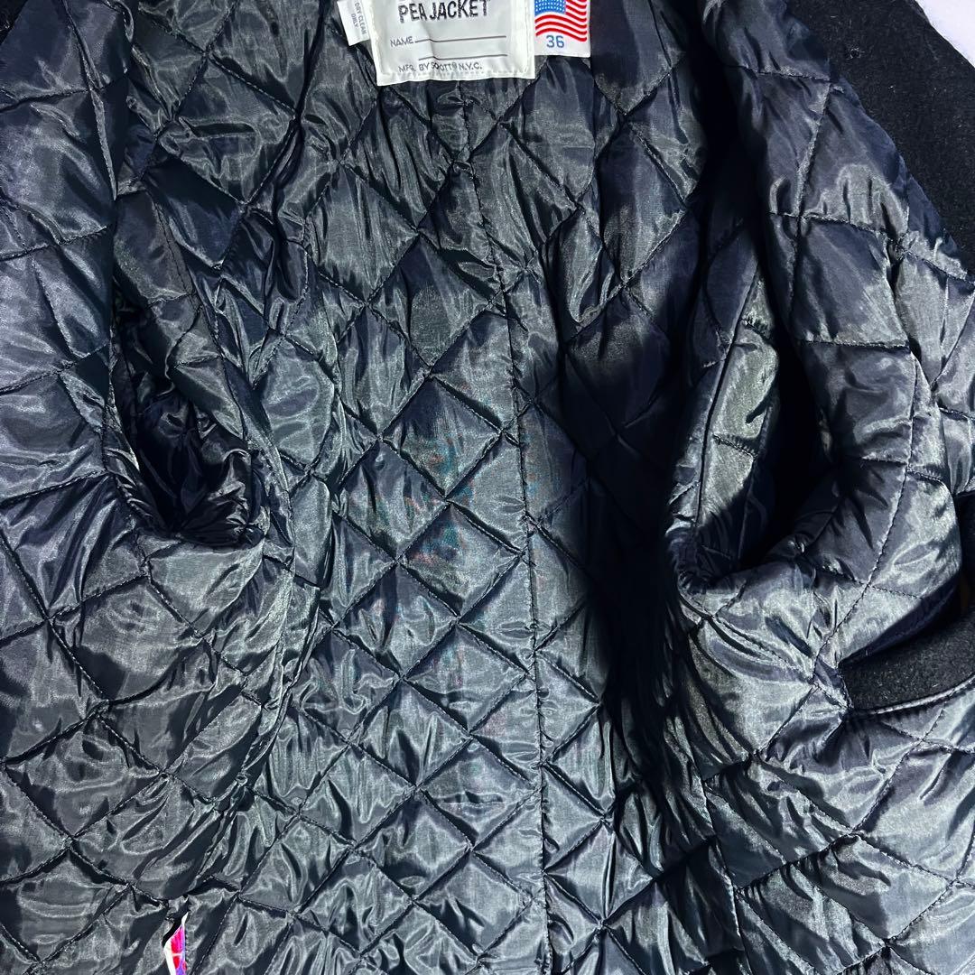 ベクハム♪Schott ショット 740N PEA JACKET 36 黒