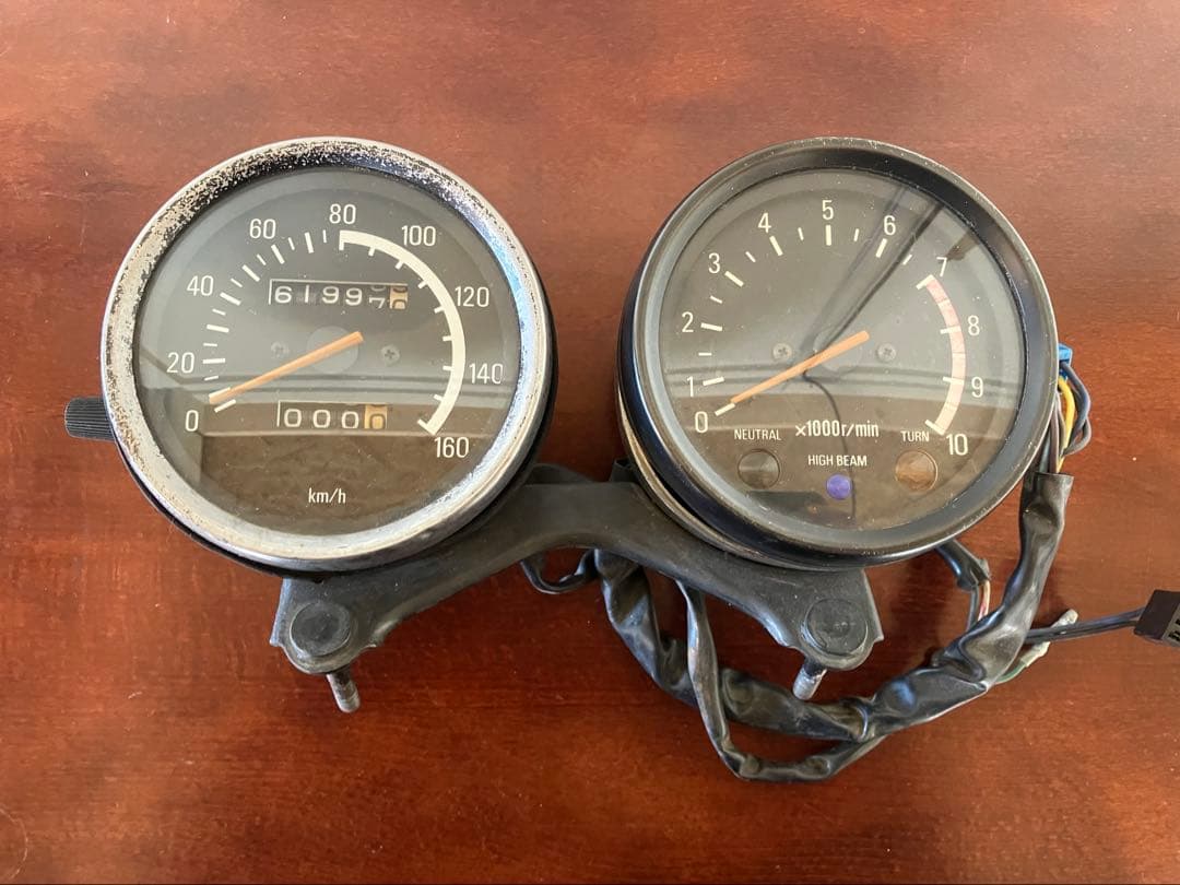 SR400 2H6 スピードメーター　タコメーター ジャンク　純正品 Yahoo!オークション -「sr400純正スピードメーター」の落札相場・落札価格