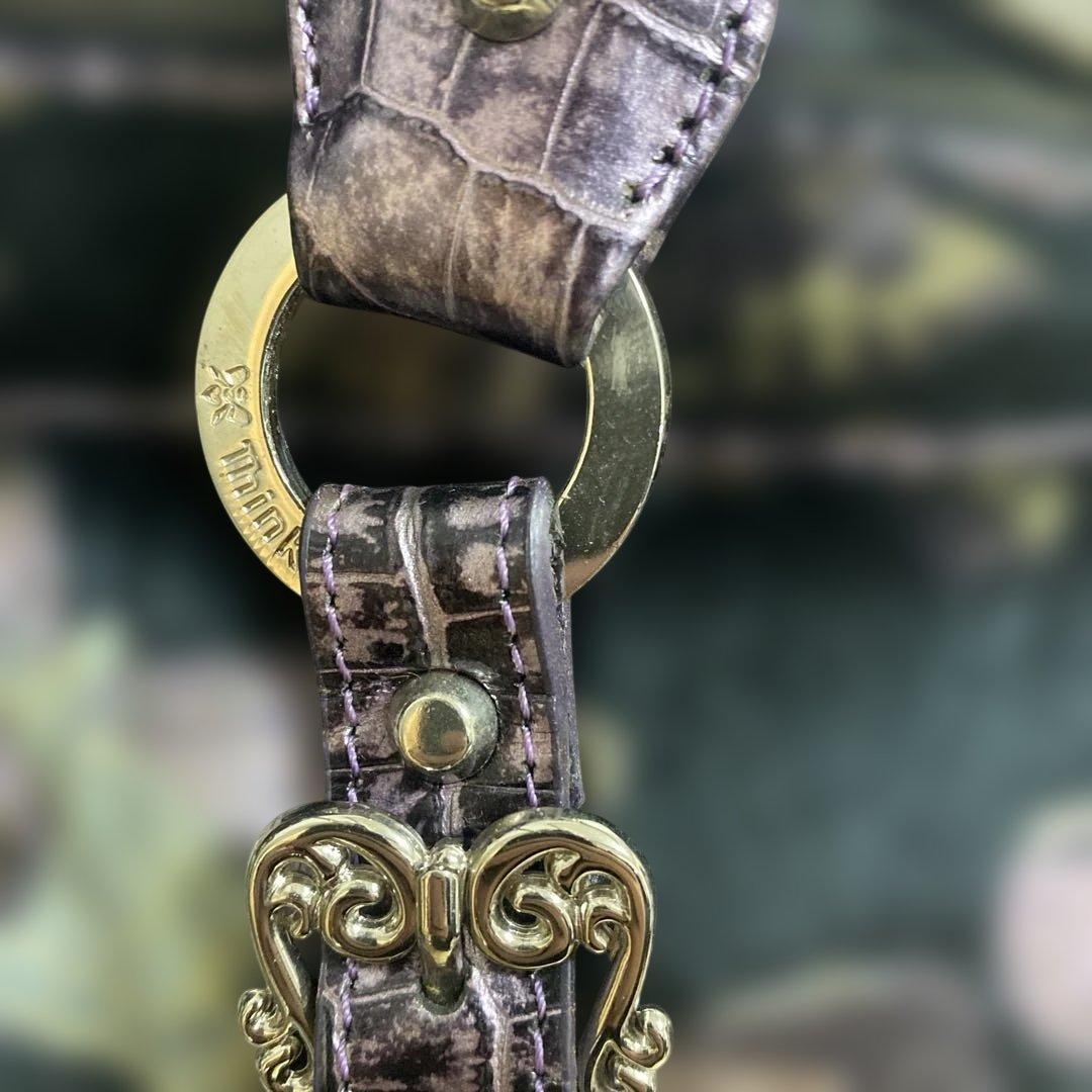 Think Bee! Just Heart ワンショルダー ベロア 蝶柄