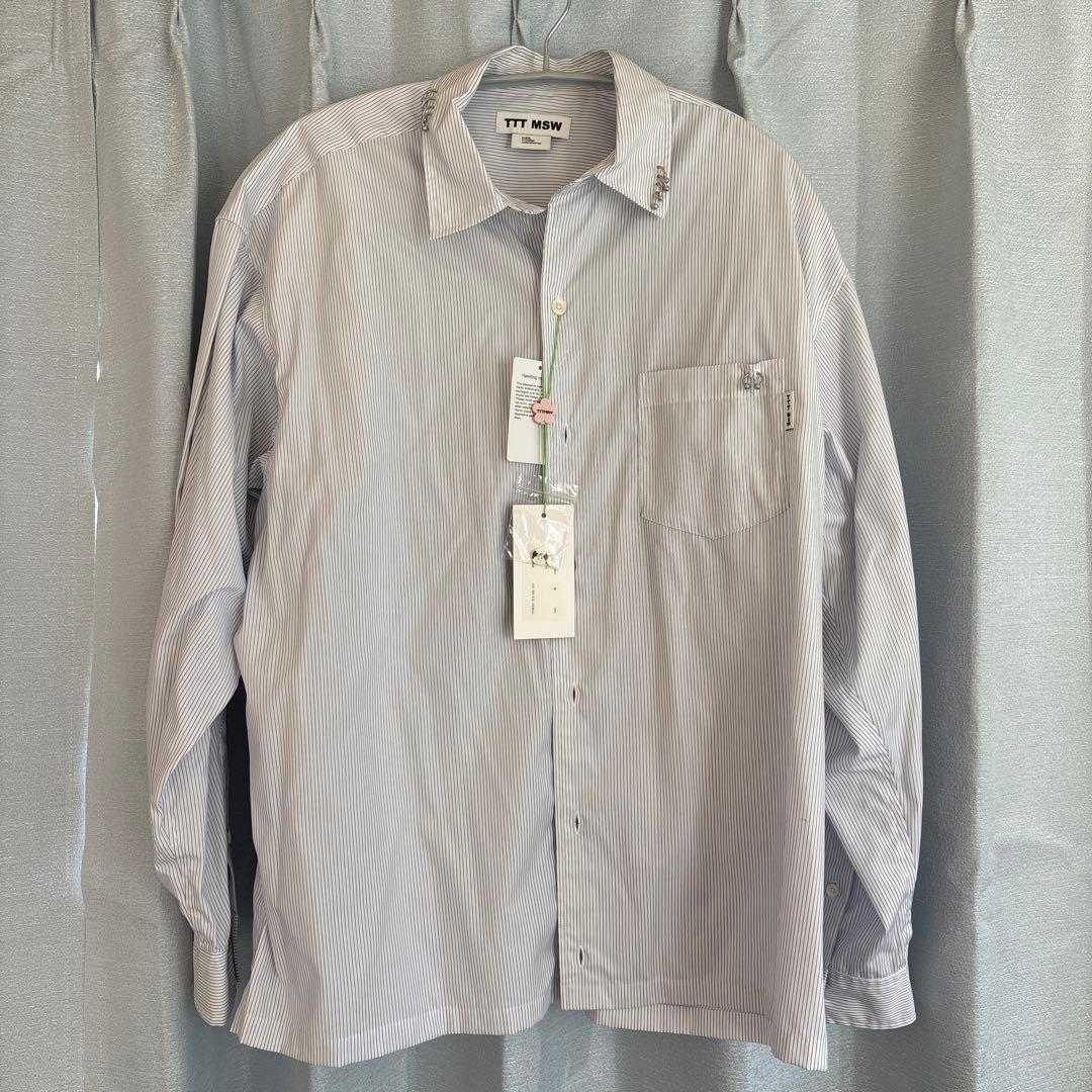 TTT MSW Regular collar shirt stripe/w M - メルカリ