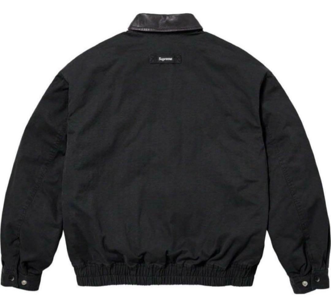 ジャケット・アウター Supreme Leather Collar Utility Jacket L
