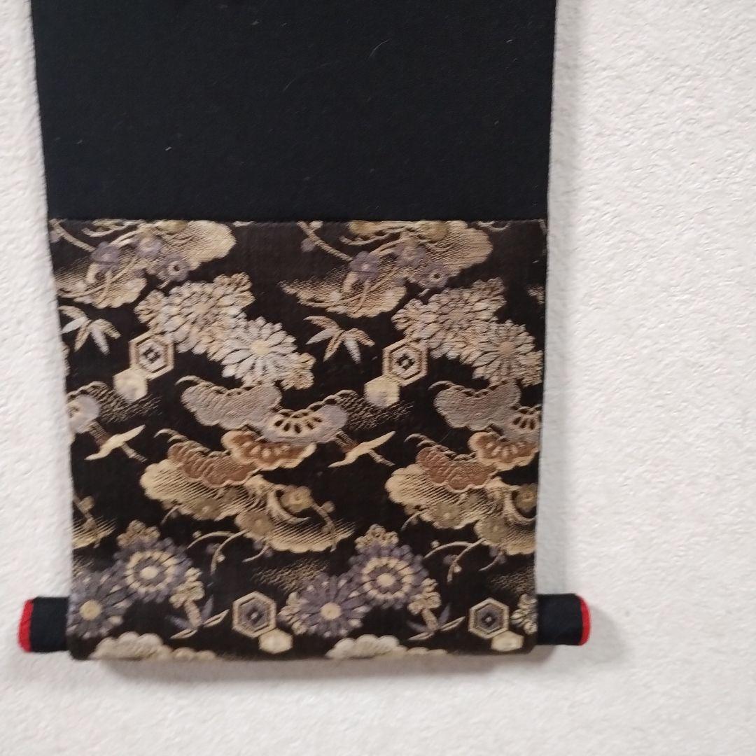 つまみ桜とすが糸のお雛様・押し絵・古布・タペストリー・ハンドメイド