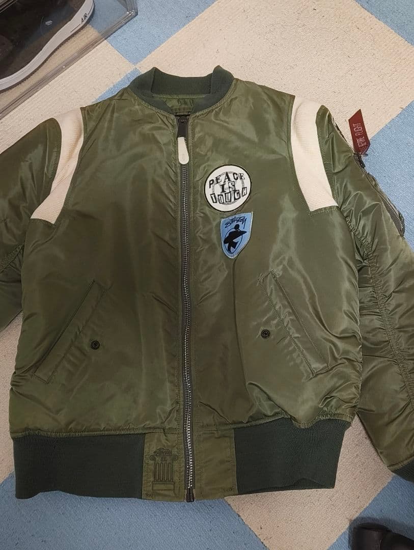stussy alphaコラボ　ma-1ジャケット STUSSY×ALPHA/ステューシー×アルファ】より MA-1ジャケット が入荷致し
