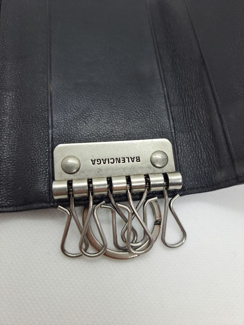 希少】バレンシアガ 6連キーケース BBモノグラム シグネチャー コーテッド