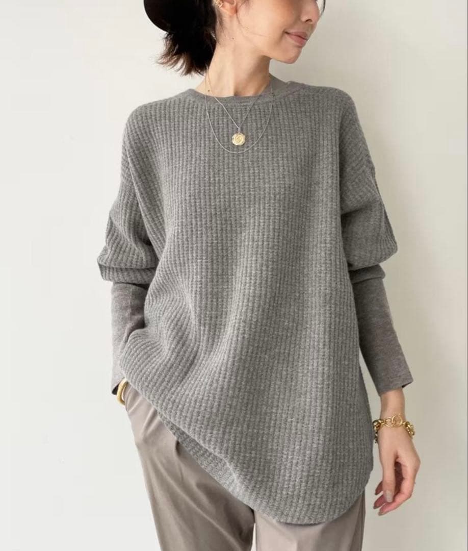 L'Appartement サーマルニット アパルトモン グレー カシミヤ混 - メルカリ