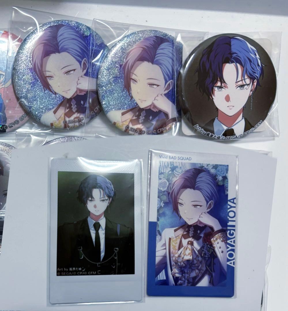 プロセカ 青柳冬弥 ジュンブラ ZOZO 缶バッジ セット エピカ チェキ