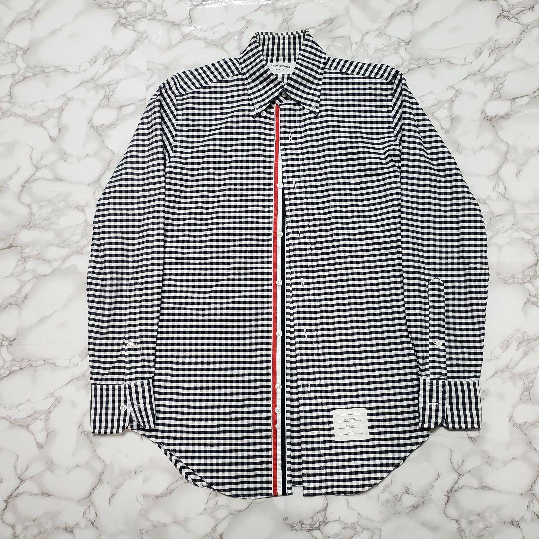 THOM BROWNE トムブラウン ギンガムチェックシャツ 長袖 サイズ1