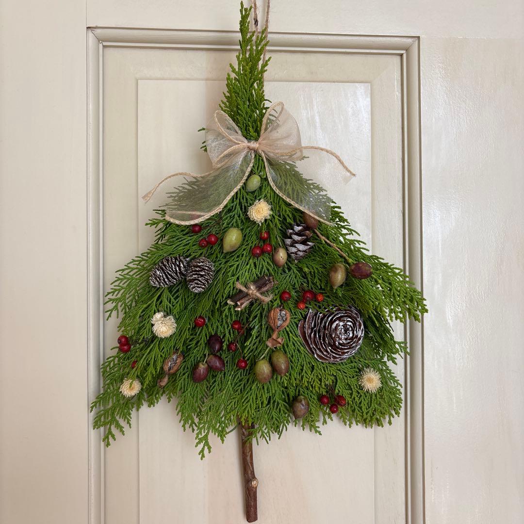 森のクリスマスツリー もみの木スワッグ フレッシュグリーンスワッグ