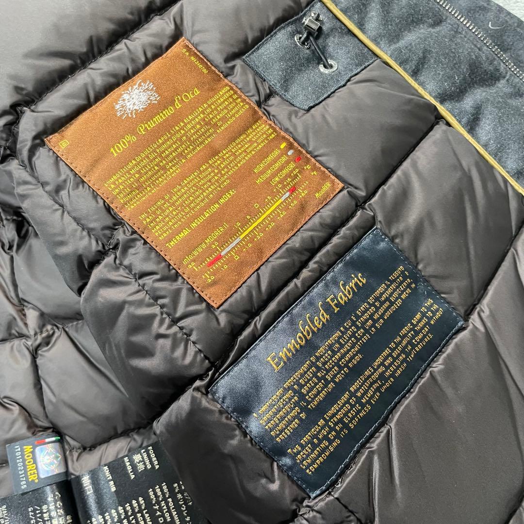 ムーレー VERONA ダウンコート カシミヤ混 グレー 56 - メルカリ