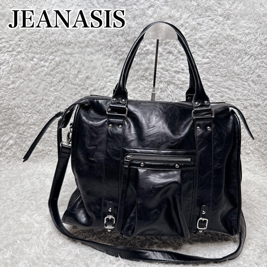 ✨美品✨ JEANASIS アンティークフェイクレザーボストンバッグ 2WAY