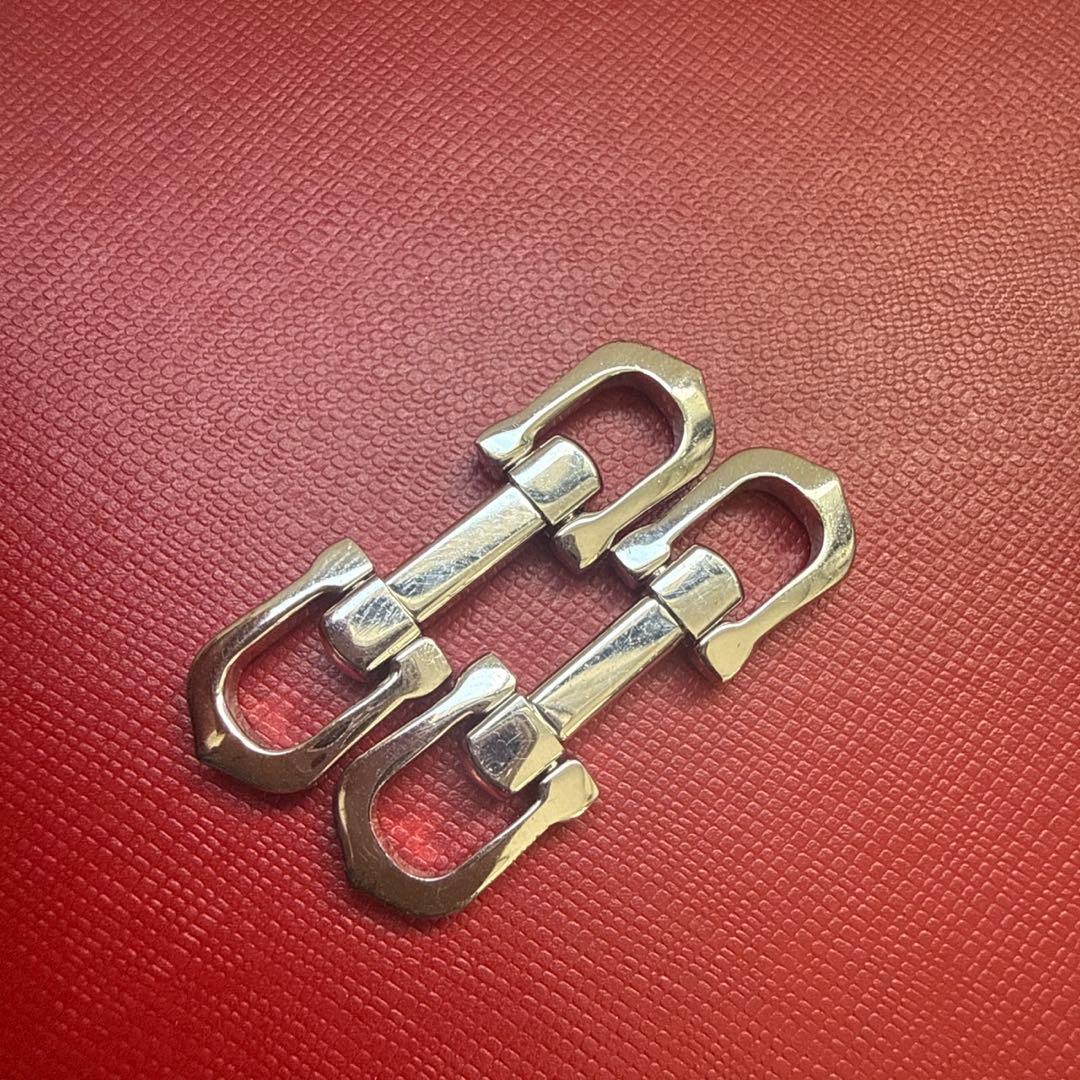 Cartier カルティエ Ag925スターリングシルバーカフス Cデコール