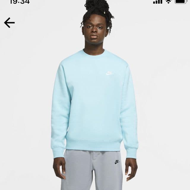 NIKE ナイキ 水色 セットアップ スウェット ズボンM トレーナーS