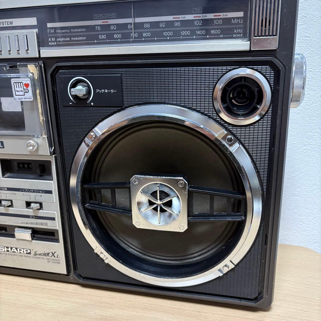 SHARP シャープ ラジカセ GF-508SB 通電確認済み - メルカリ