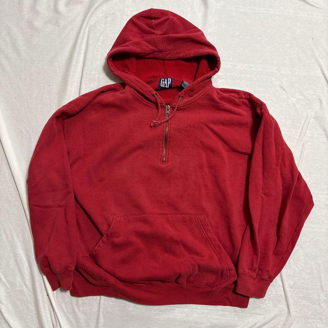 90s old gap ハーフジップパーカー - メルカリ