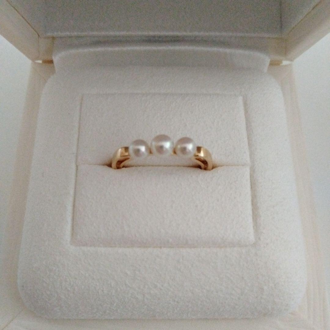 ミキモト パールリング 9号 イエローゴールドK18 - メルカリ