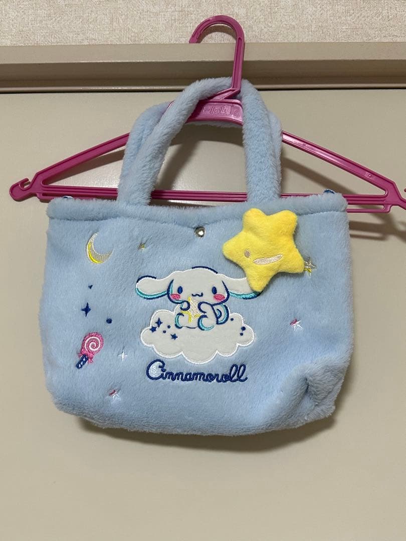 シナモロール シナモン ふわふわ ハンドバッグ ショルダーバッグ 2way