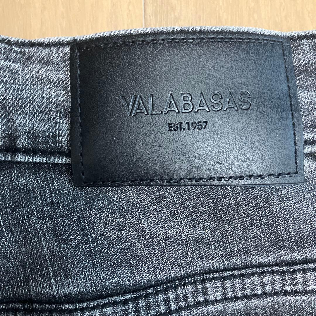 専用出品 VALABASAS バラバサス パッチワークスキニーデニム 黒 30