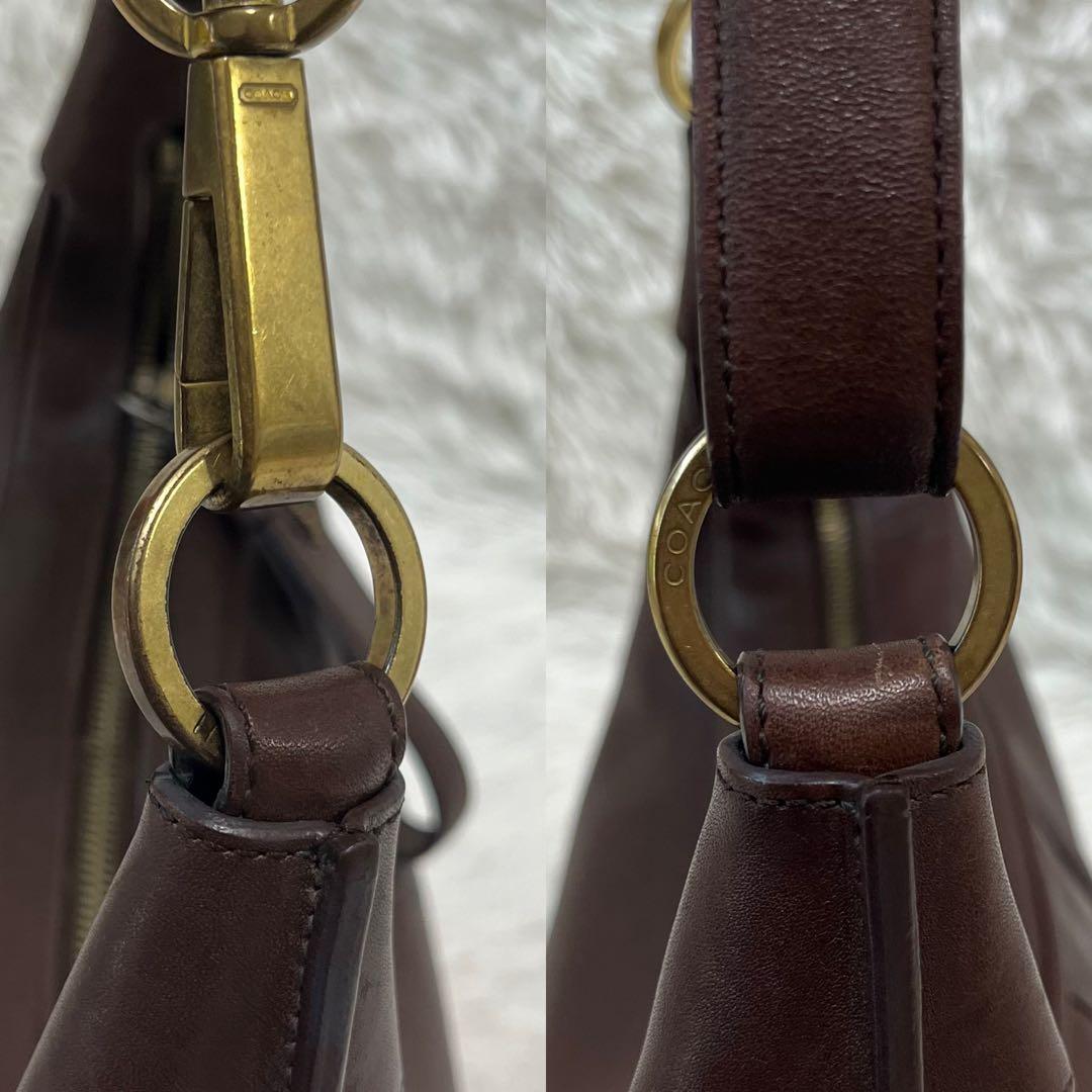希少 コーチ 6950 ワンショルダー ダークブラウン - メルカリ