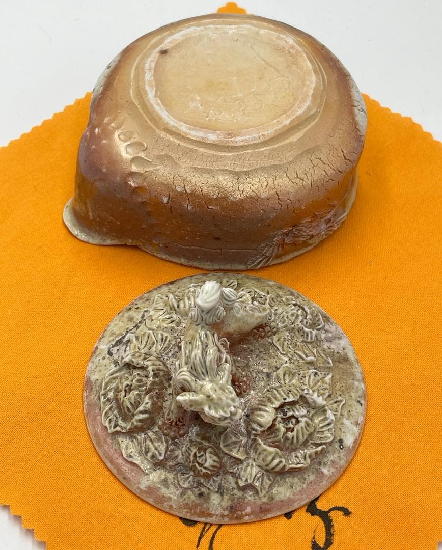 備前焼 白備前 難波誠治作 獅子 宝瓶 NS7 - メルカリ