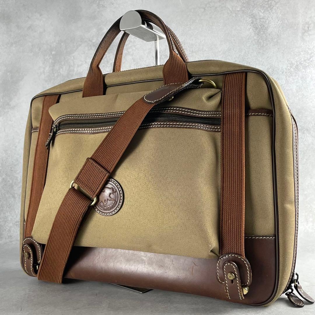 ハンティングワールド　バック　キャンバス　レザー　ロゴ　2way ショルダー Hunting World（ハンティング・ワールド） ミニ ハンドバッグ