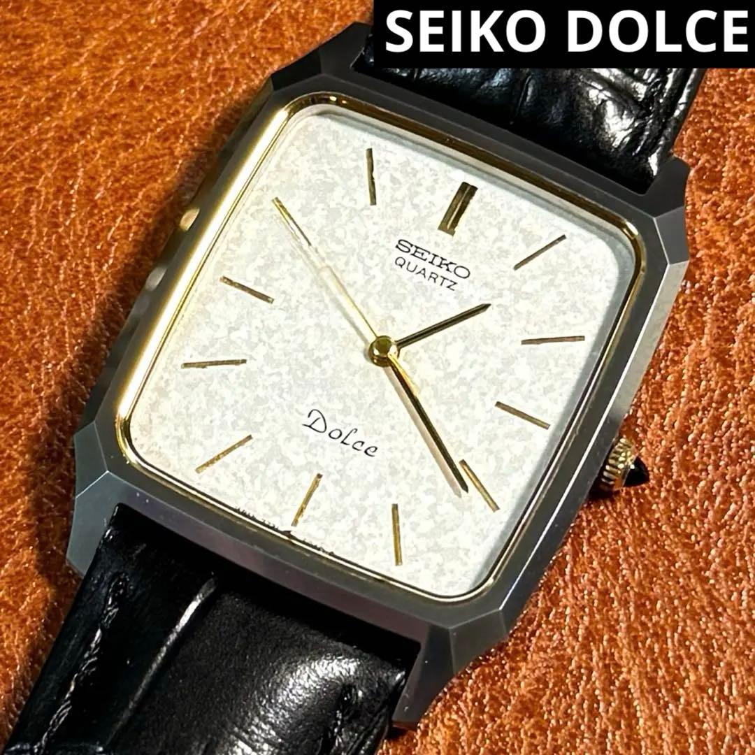 A38 希少 稼動品 SEIKO DOLCE スクエア型 80年代ヴィンテージ - メルカリ