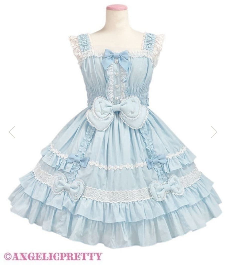 Angelic Pretty ぷくぷくハニーシャーリング ジャンパースカート