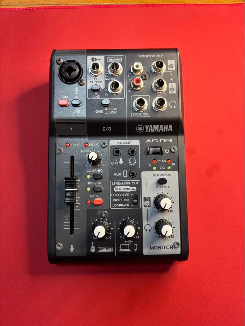 YAMAHA AG03 ライブストリーミングミキサー ライブ配信〕ライブストリーミング ミキサー (Android/iOS/Mac/Win