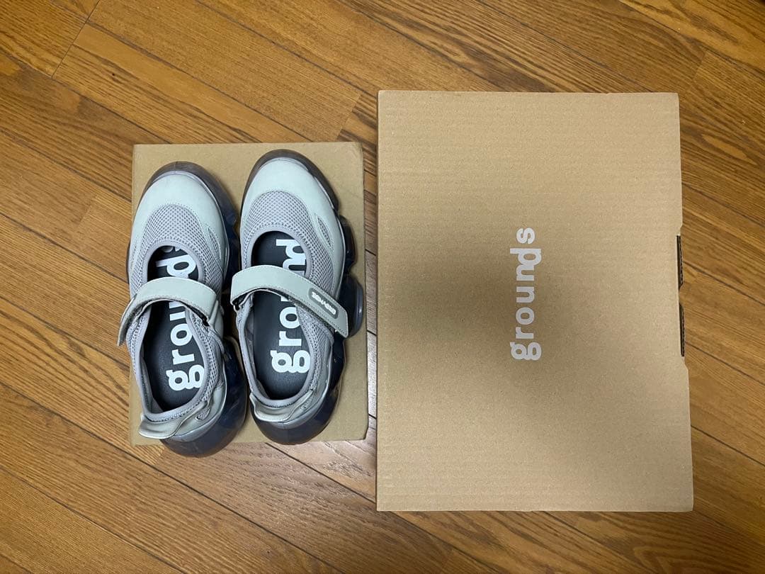 靴 grounds MOOPIE MARY JANE GRAY / ICE GRAY