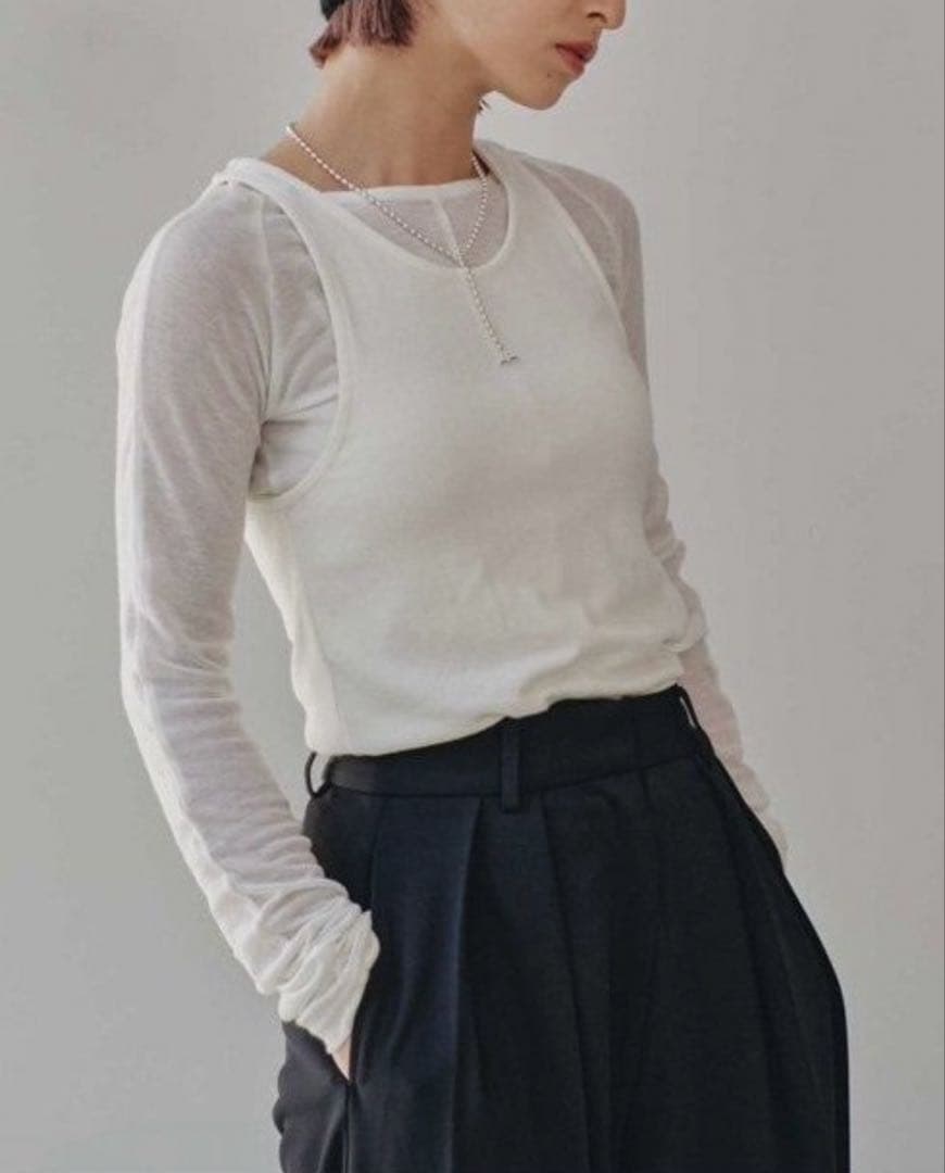 todayful Layered Sheer Long T-shirts - メルカリ