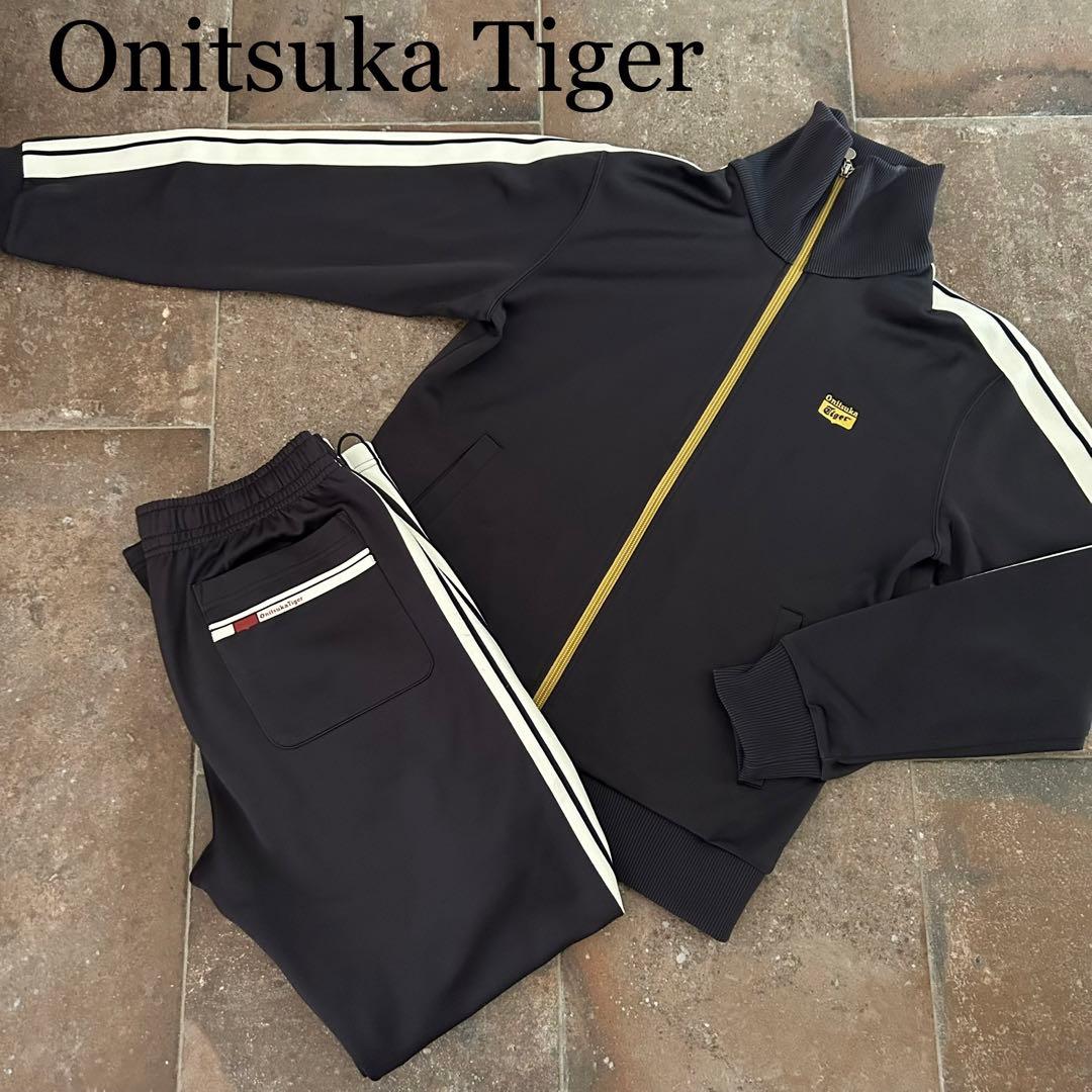 希少 オニツカタイガー ワンポイント刺繍ロゴ セットアップ - メルカリ