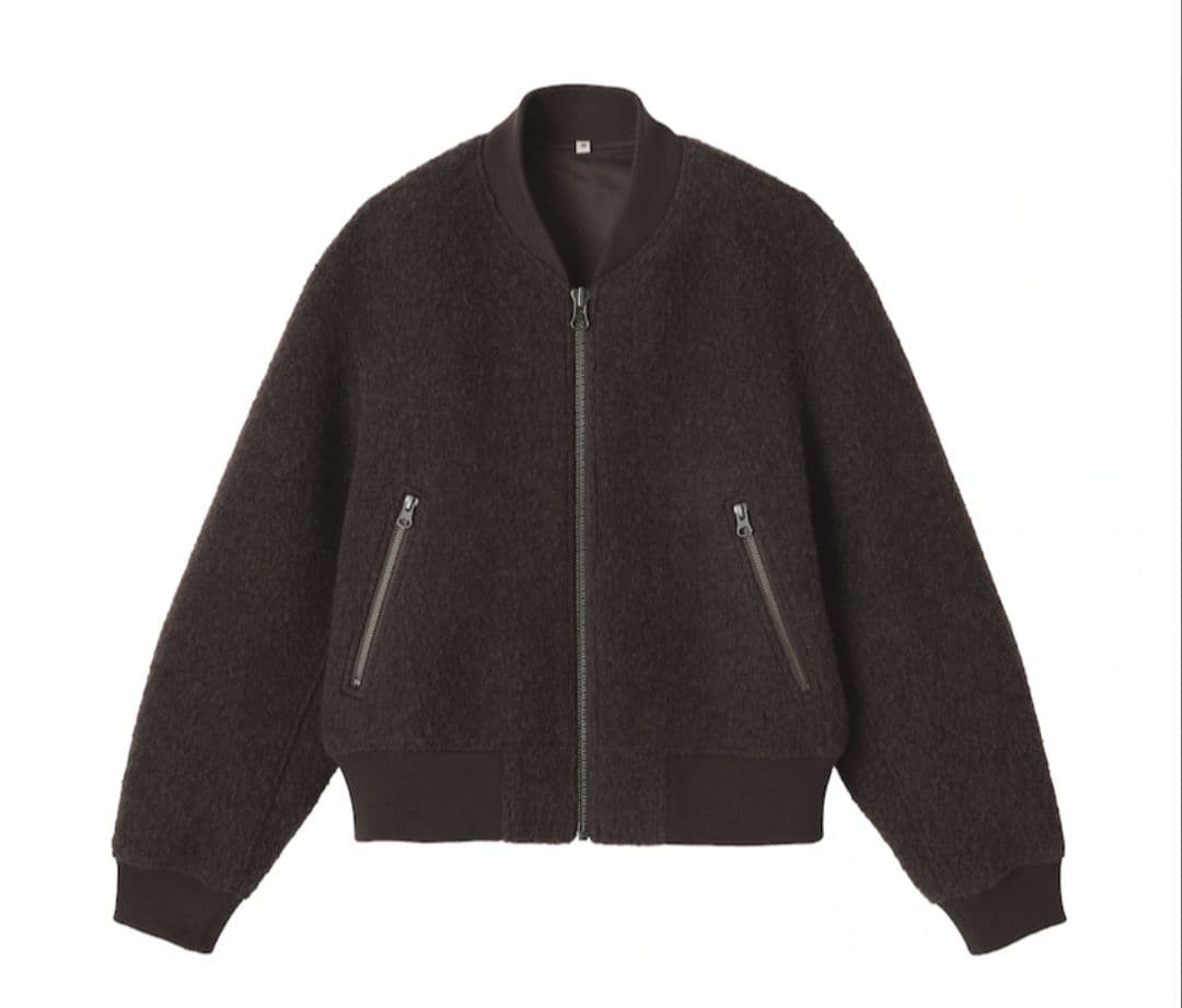 MUJI Labo ウール混ナッピングショートブルゾン 婦人 ウール混ナッピングショートブルゾン | 無印良品