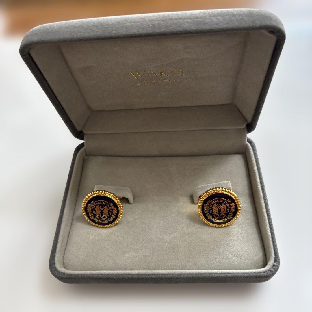 美品 銀座和光 日銀 カフリンクス カフスボタン - メルカリ