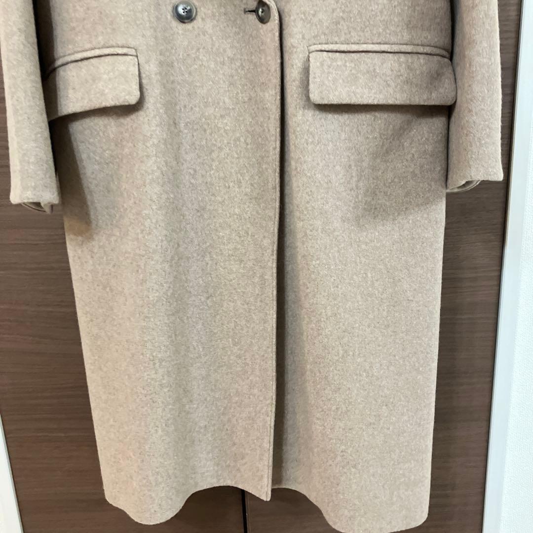 美品3WAYアレンジ襟のかろやかチェスターコート ブラウン 北欧、暮らし