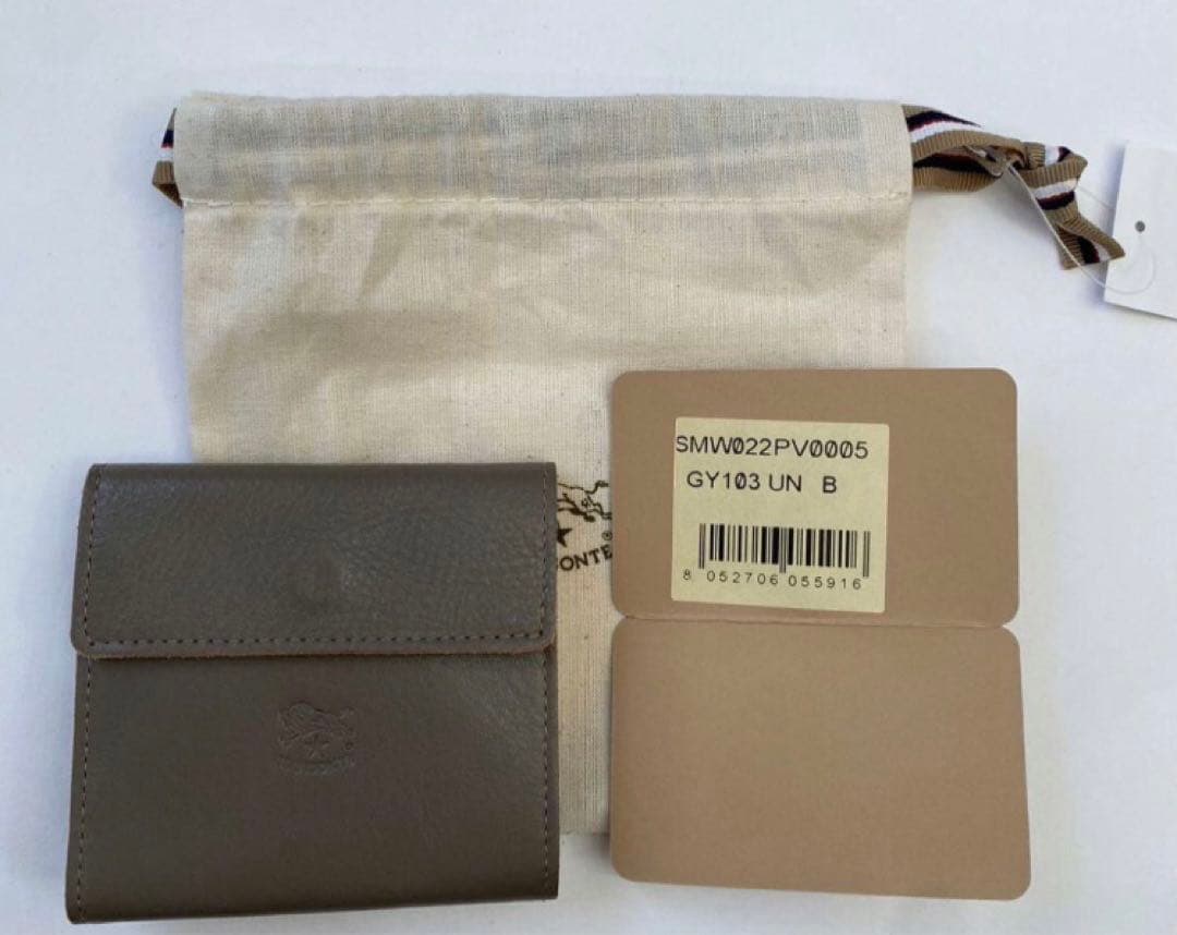 【IL BISONTE】新品未使用　コンパクトスクエアウォレットTORTORA